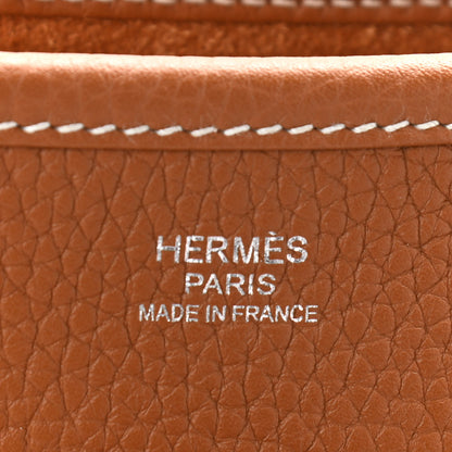 Hermes Taurillon Clemence Evelyne III GM Gold 6 of 11