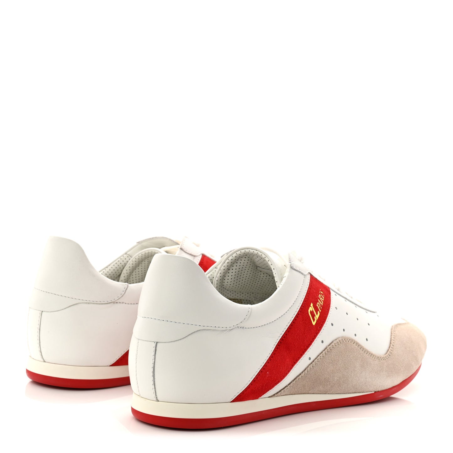 Calfskin Suede Mens My K Low Donna Flat Sneakers 43.5 Version White
