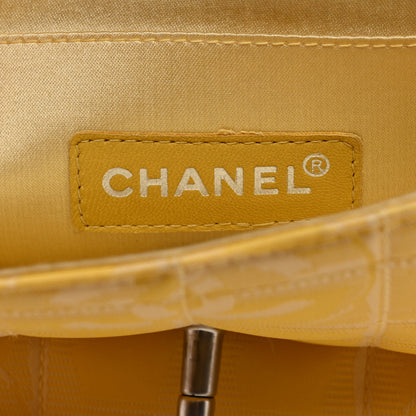 Chanel Nylon Medium Travel Flap Yellow 6 of 11