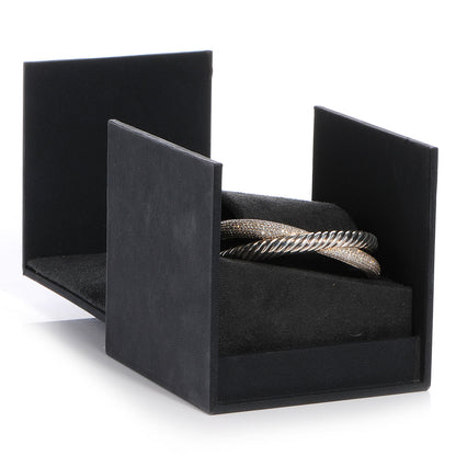 David Yurman Sterling Silver Pave Diamonds Crossover Cuff 6 of 6