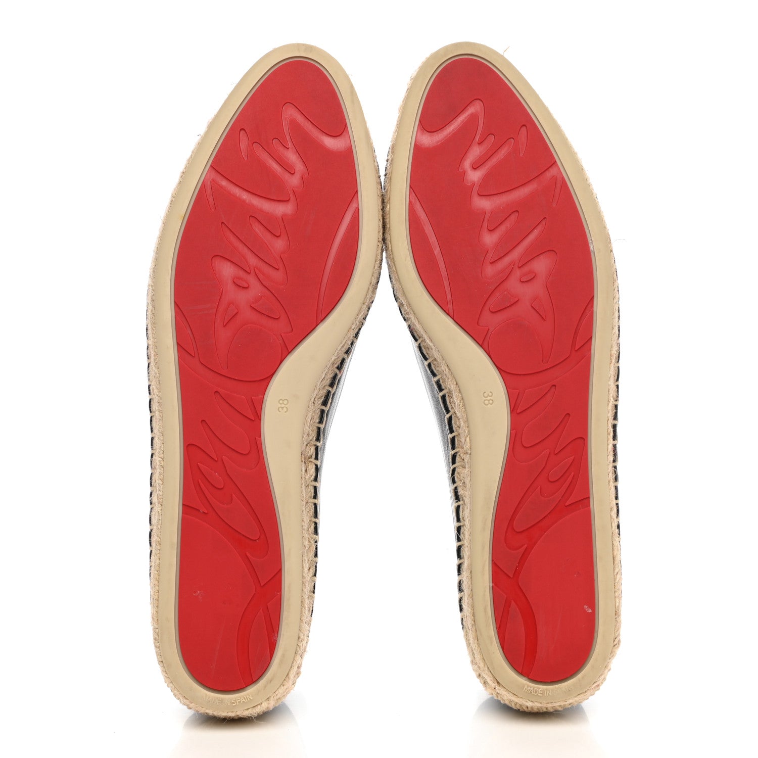 Christian Louboutin Nappa Aliochette Espadrilles 38 Black 5 of 11