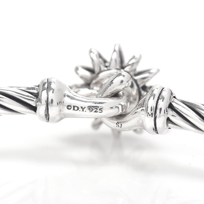 David Yurman Sterling Silver Diamond Starburst Bracelet 4 of 4