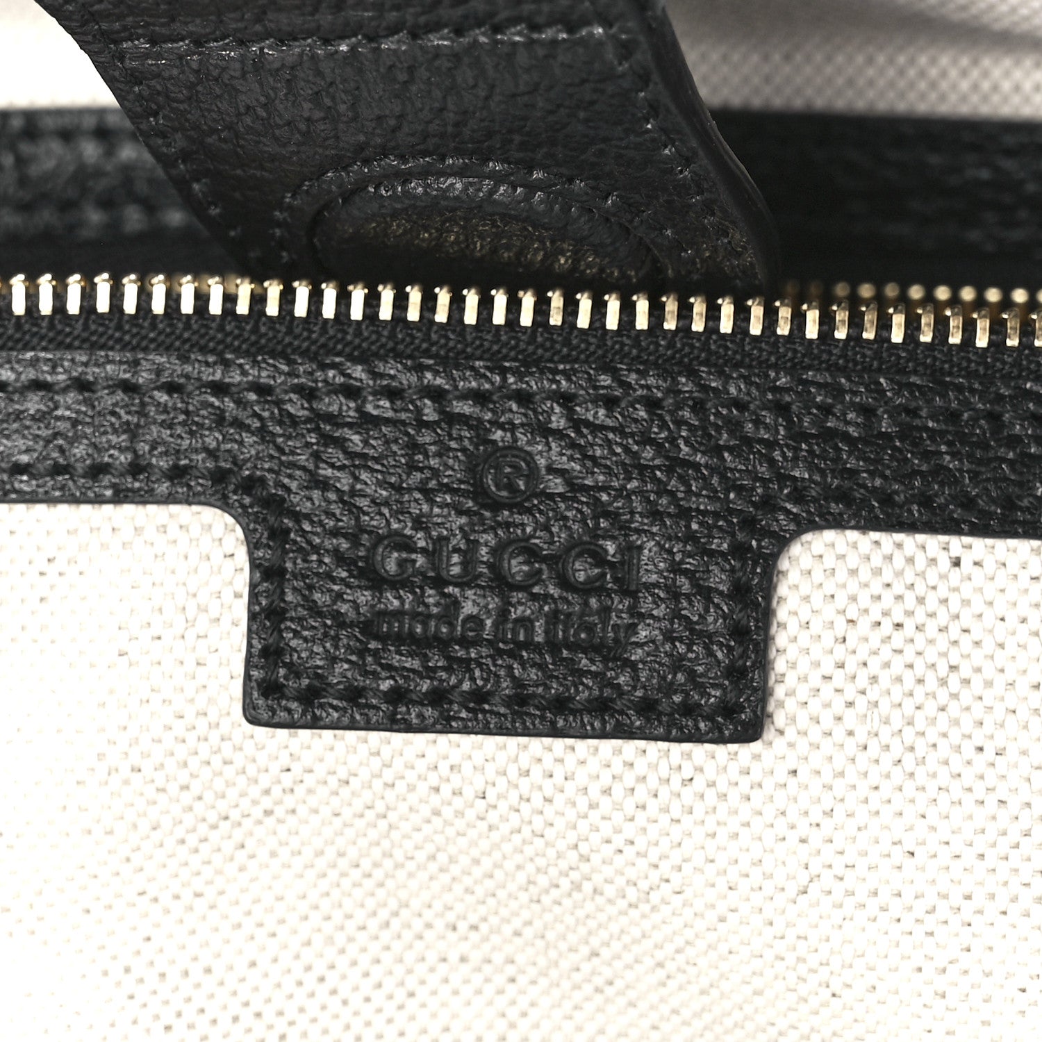 Gucci Jacquard Black Denim GG Monogram Medium Ophidia Shopping Tote Black Ivory 5 of 10