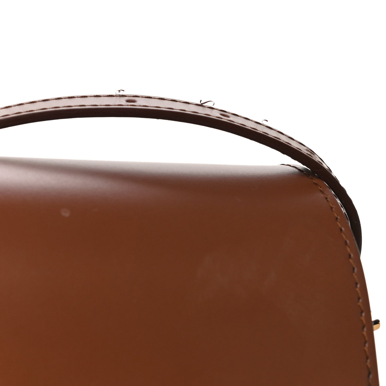 Burberry Smooth Calfskin Two Tone Small Grace Bag Malt Brown Black 12 of 15