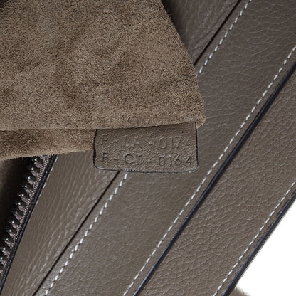 Celine Drummed Calfskin Mini Luggage Souris 6 of 8