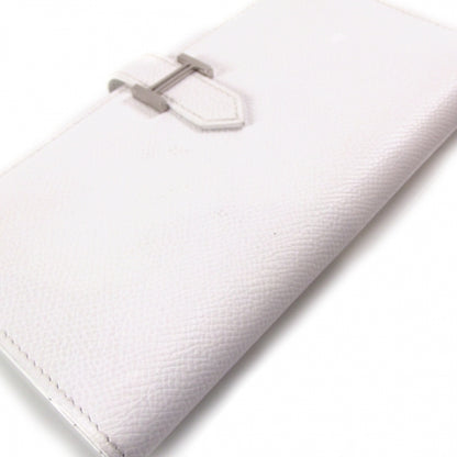 Hermes Epsom Leather Bearn Bi-Fold Wallet White 5 of 11