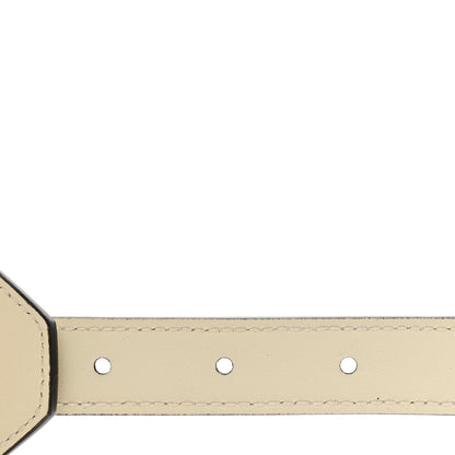 Gucci Calfskin GG Marmont Wide Belt 80 32 White 5 of 7