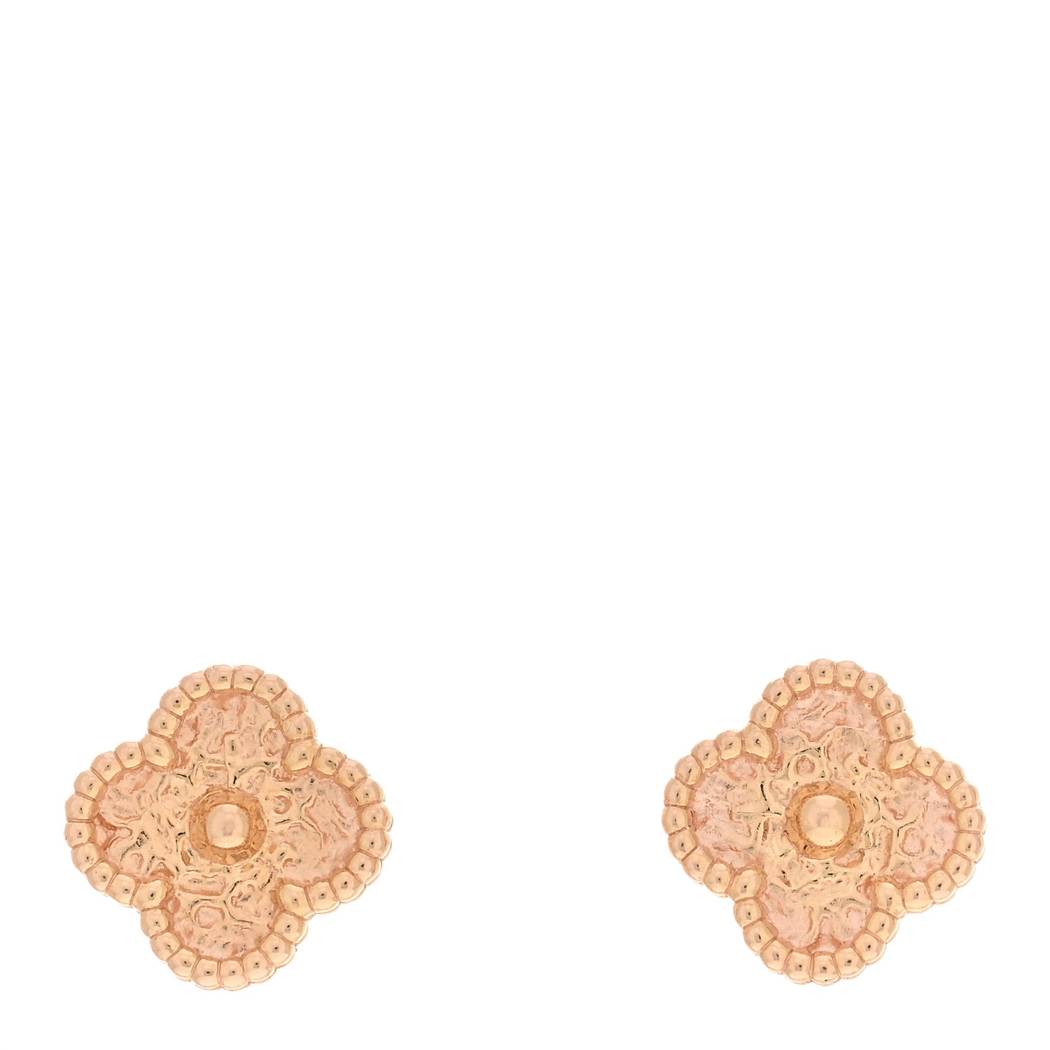 Van Cleef & Arpels 18K Rose Gold Sweet Alhambra Earrings 1 of 5