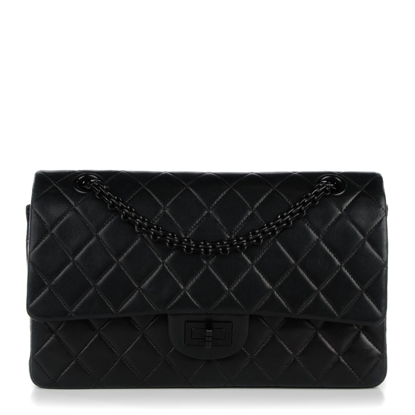 Lambskin Quilted 2.55 Reissue 225 Flap Black