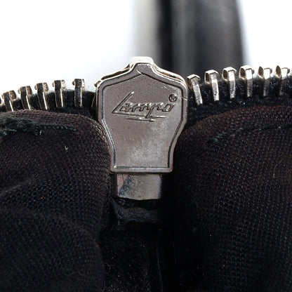 Balenciaga Chevre Giant 21 Silver Hardware Flat Handle Clutch Black 8 of 11