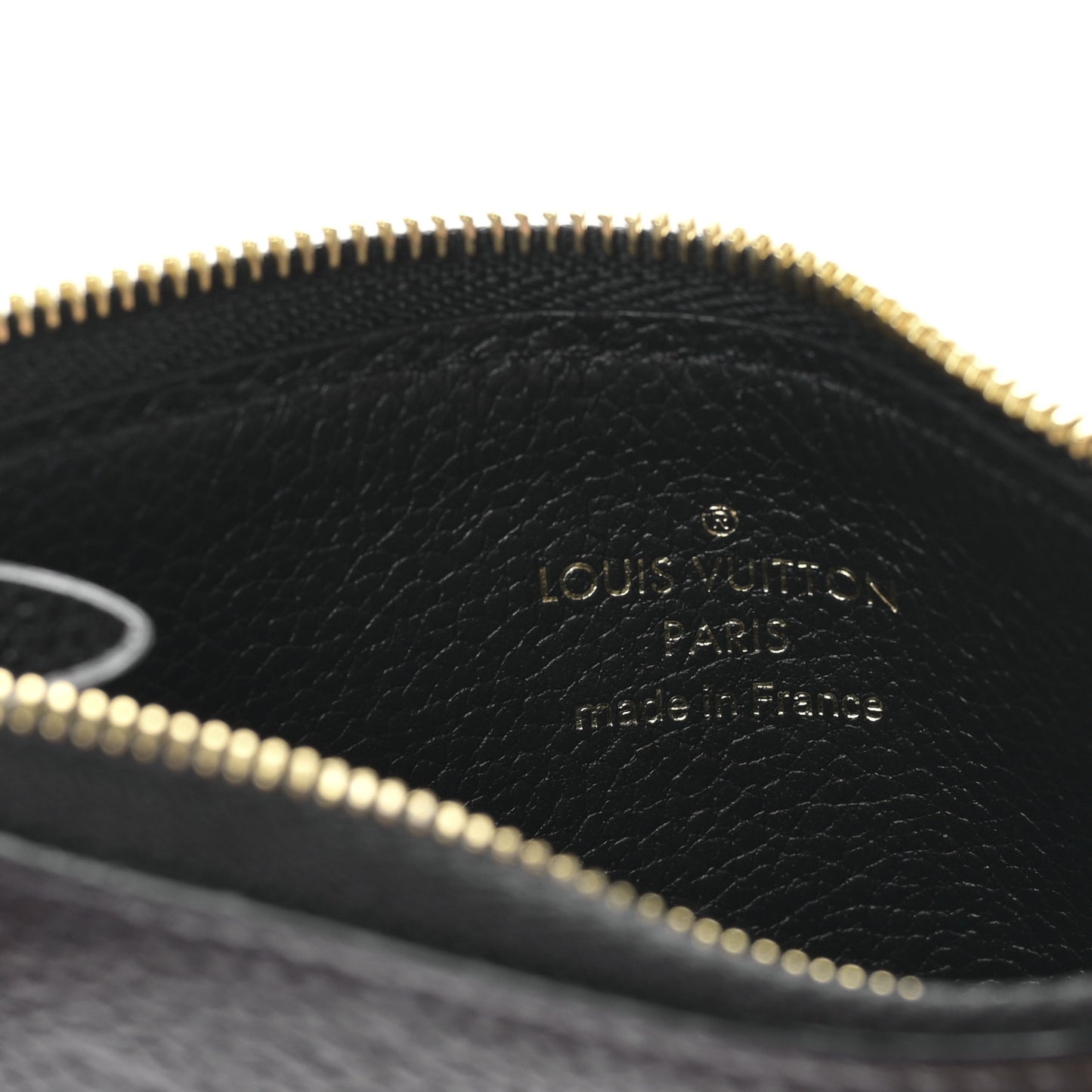 Empreinte Monogram Zipped Romy Card Holder Black