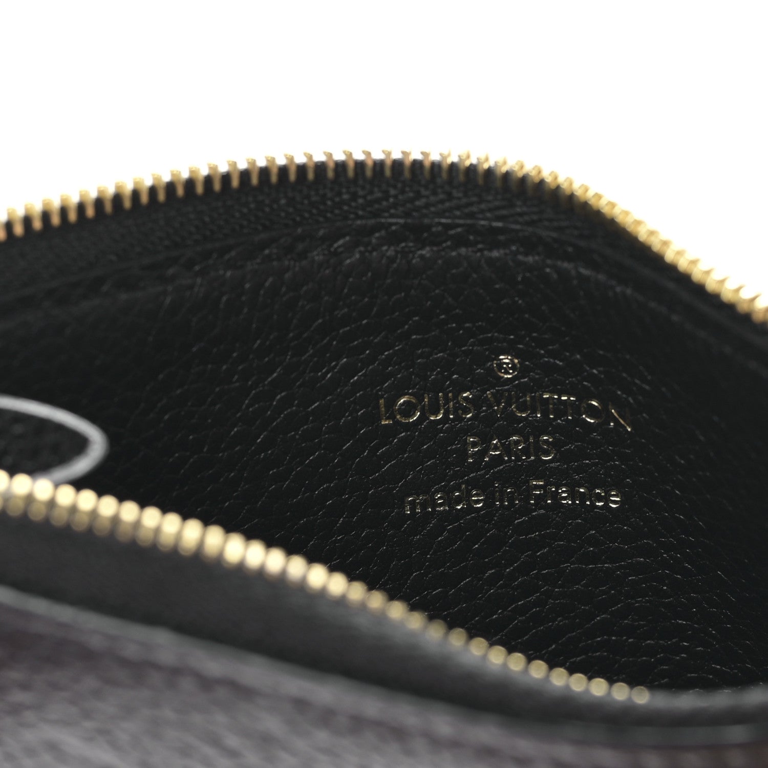 Louis Vuitton Empreinte Monogram Zipped Romy Card Holder Black 6 of 9