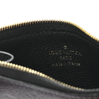 Louis Vuitton Empreinte Monogram Zipped Romy Card Holder Black 6 of 9