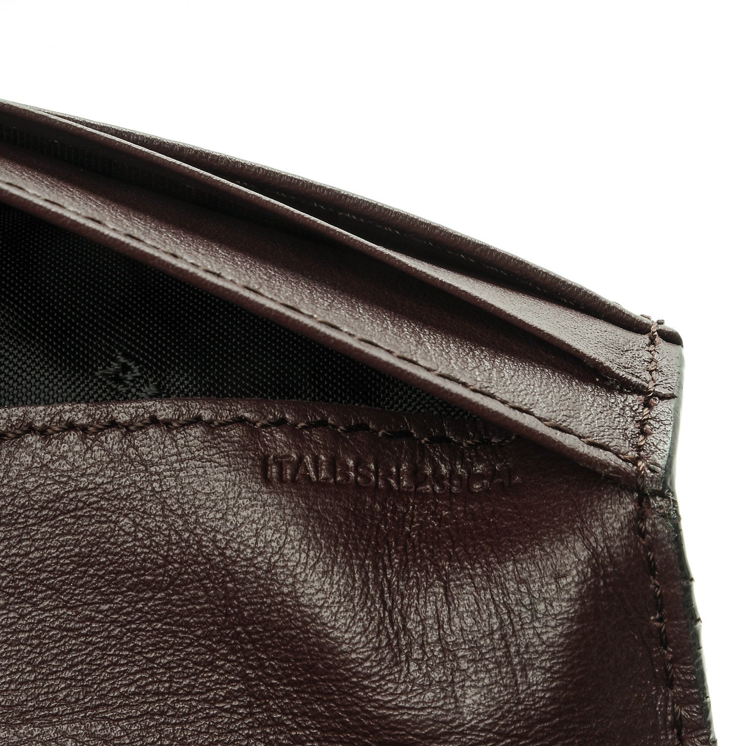 Burberry Grainy Calfskin House Check Continental Wallet Mahogany Red 7 of 7