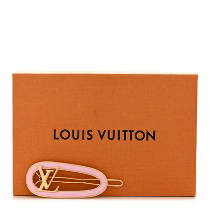 Louis Vuitton Monogram Metal Resin My LV Chain Hair Clip Pink 5 of 5
