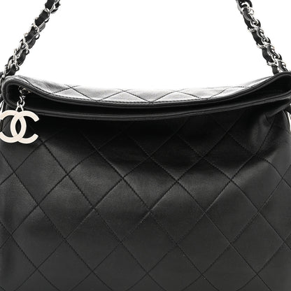 Chanel Lambskin Stitched Medium Ultimate Soft Tote Black 8 of 11