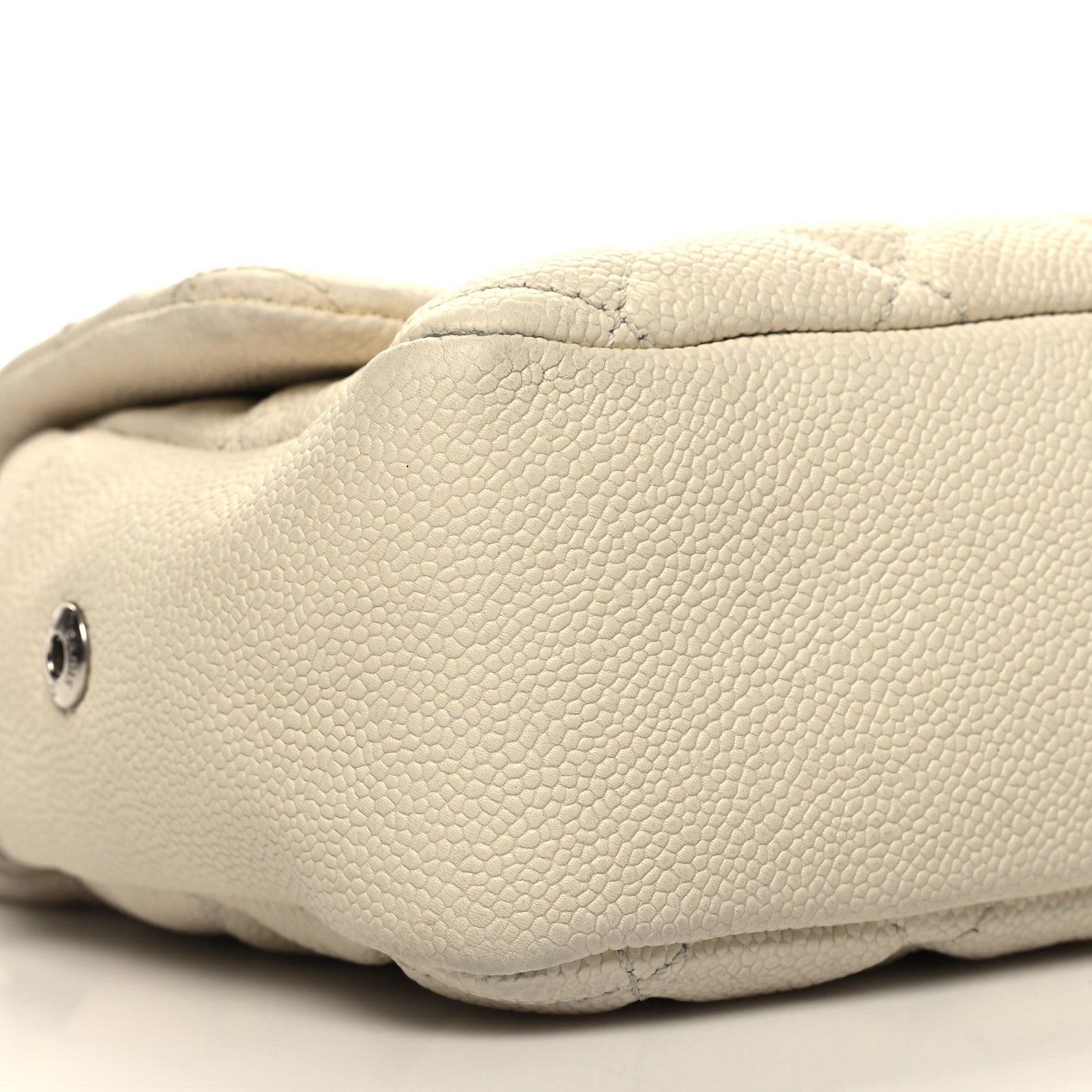 Chanel Caviar Quilted Jumbo Easy Flap Dark White 9 of 12