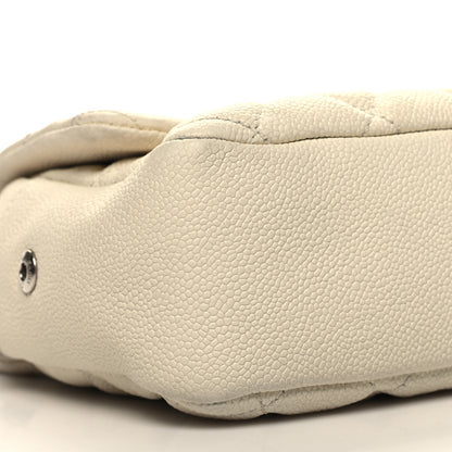 Chanel Caviar Quilted Jumbo Easy Flap Dark White 9 of 12
