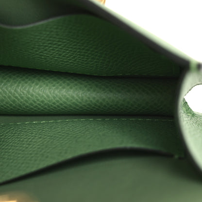 Hermes Epsom Constance Slim Wallet Vert Criquet 6 of 10