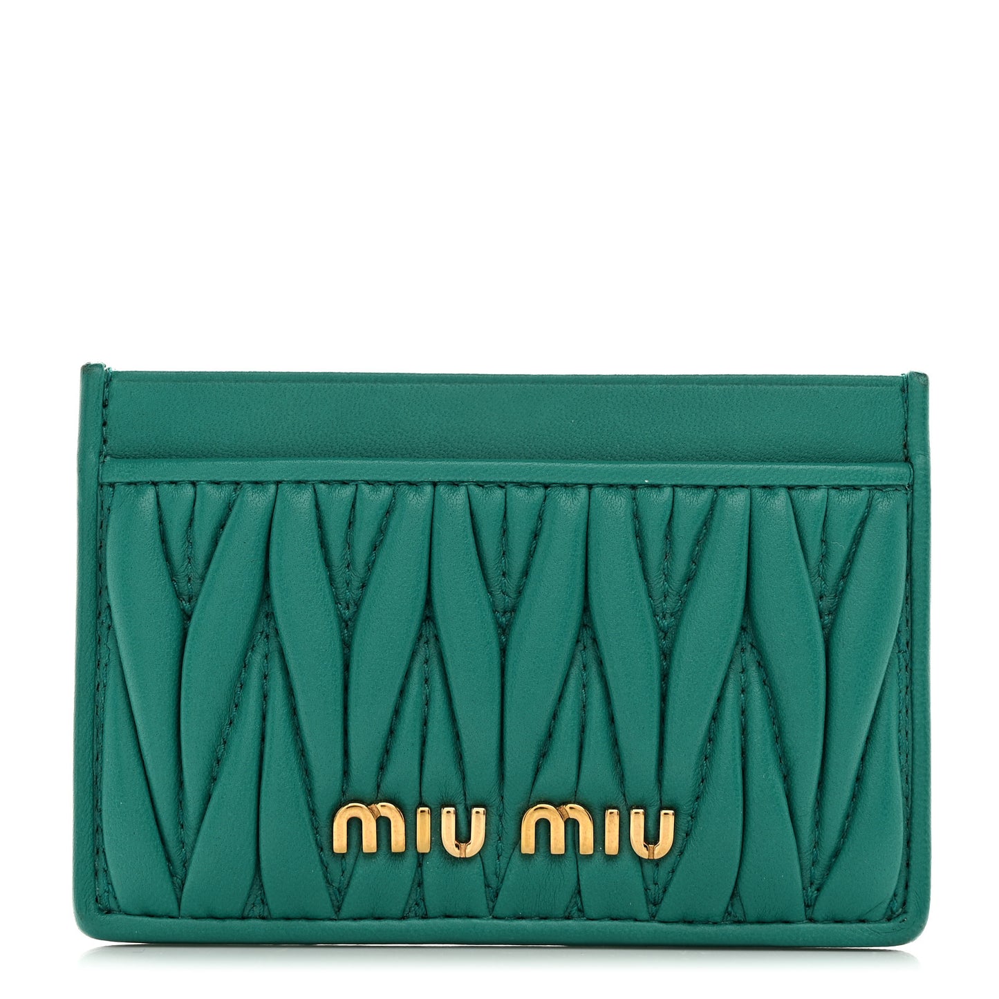 Nappa Matelasse Card Holder Assenzio