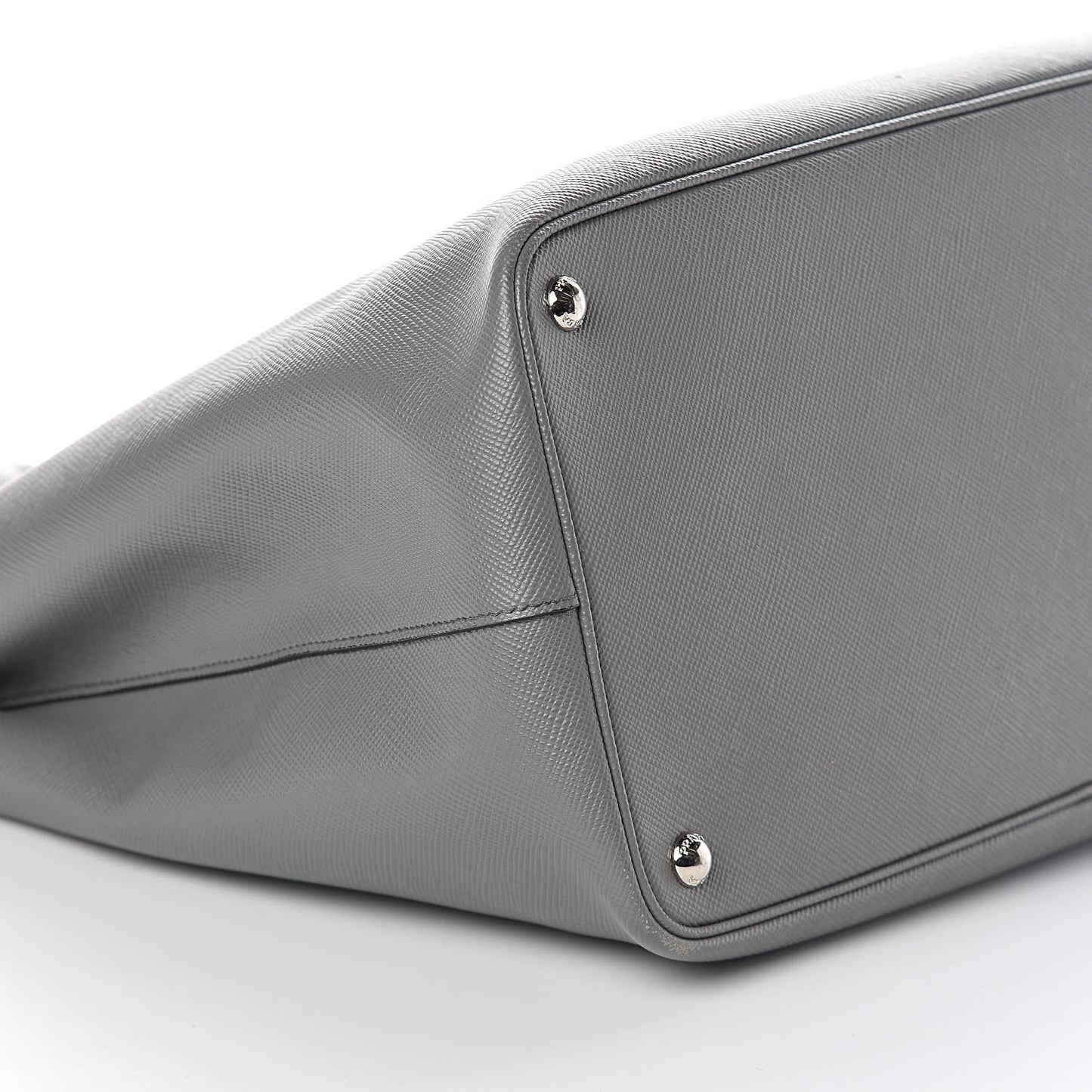 Saffiano Cuir Buckle Tote Marmo
