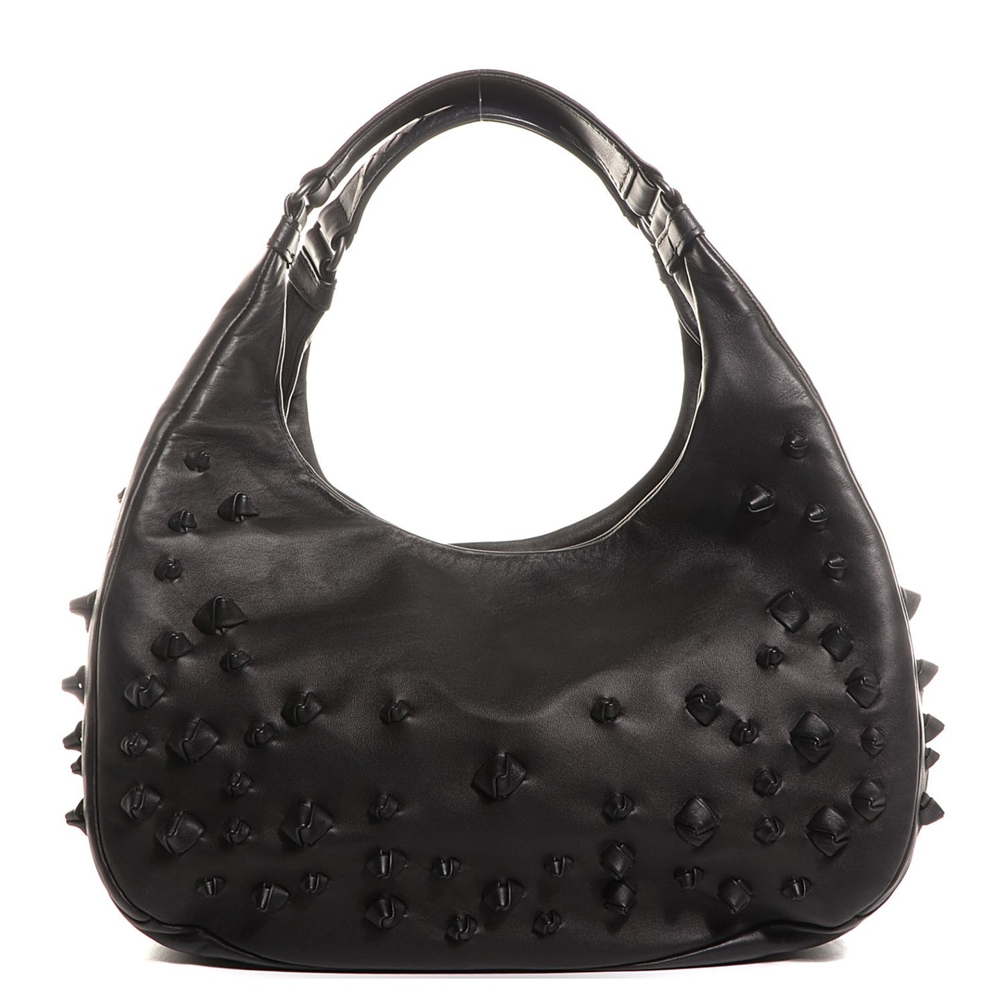 Nappa Medium Campana Knot Hobo Nero Black
