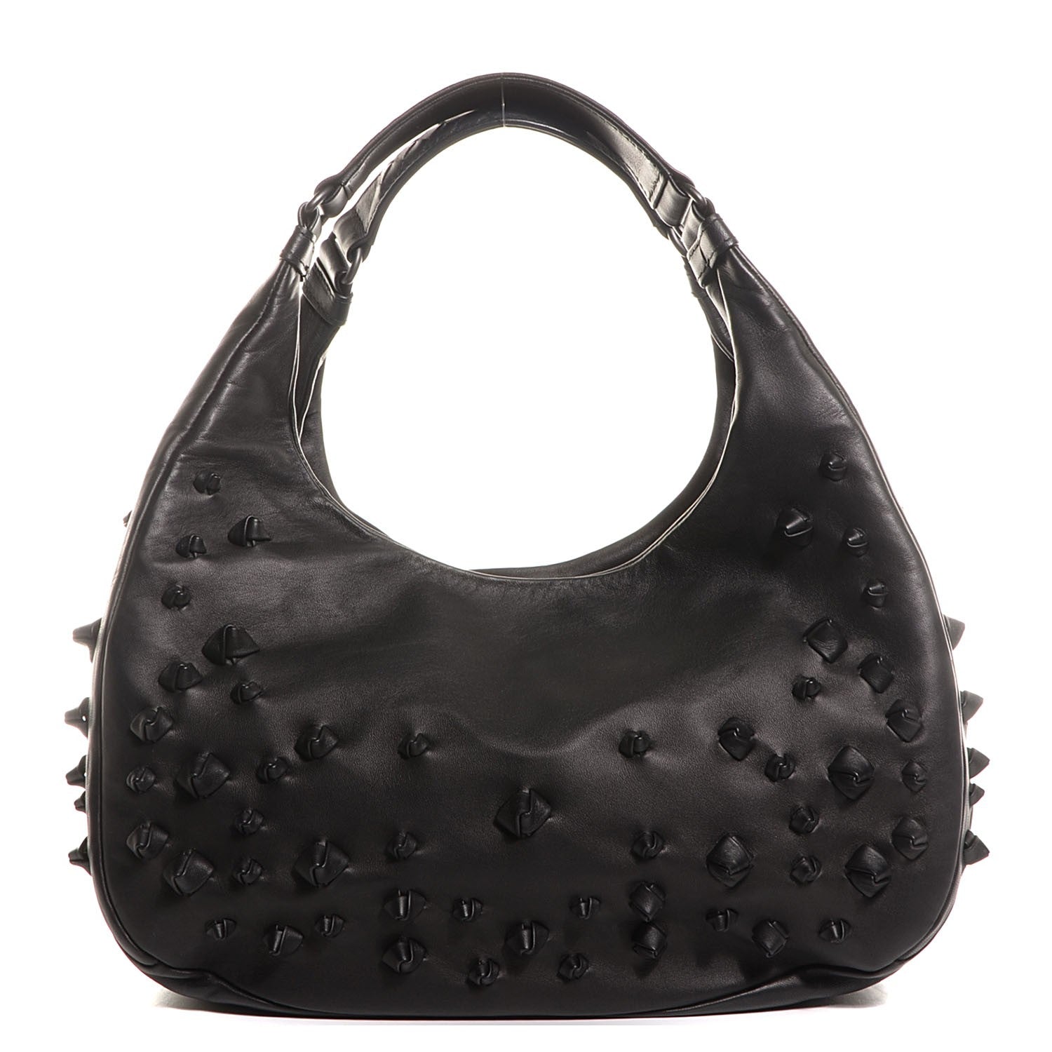 Bottega Veneta Nappa Medium Campana Knot Hobo Nero Black 1 of 8