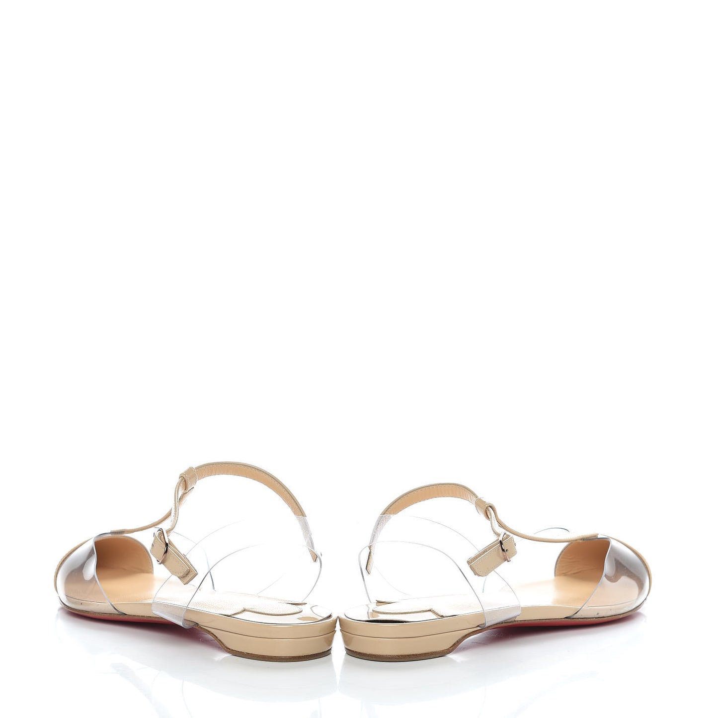 Patent PVC Nosy Flats 36.5 Nude Transparent