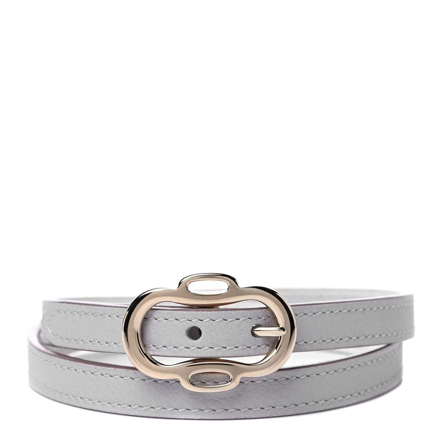 Evercolor Boucleries Triple Tour Bracelet T3 Gris Perle White