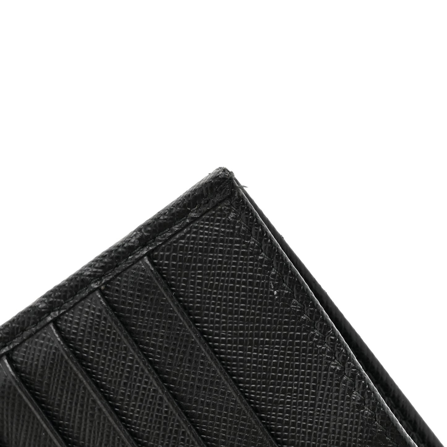 Saffiano Metal Tab Wallet Black