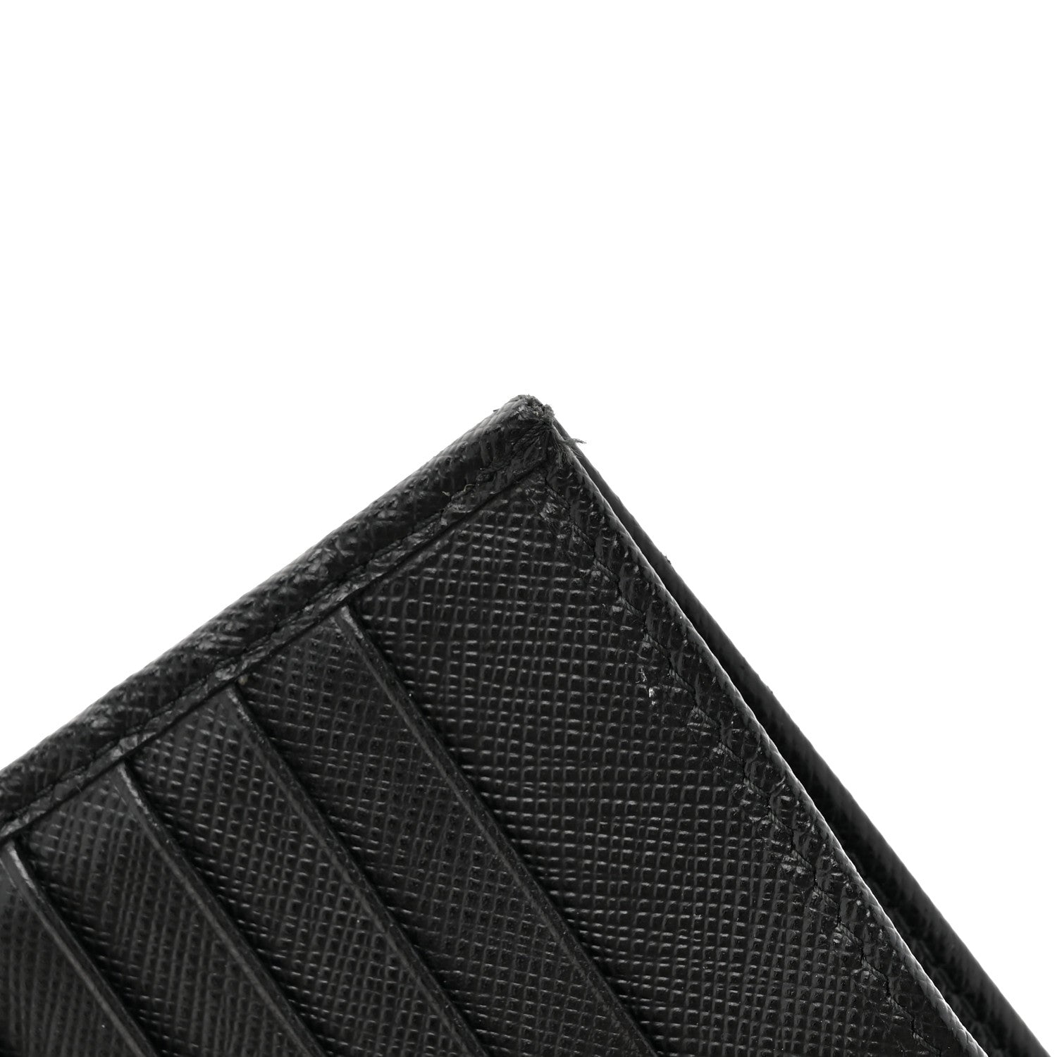 Prada Saffiano Metal Tab Wallet Black 10 of 13