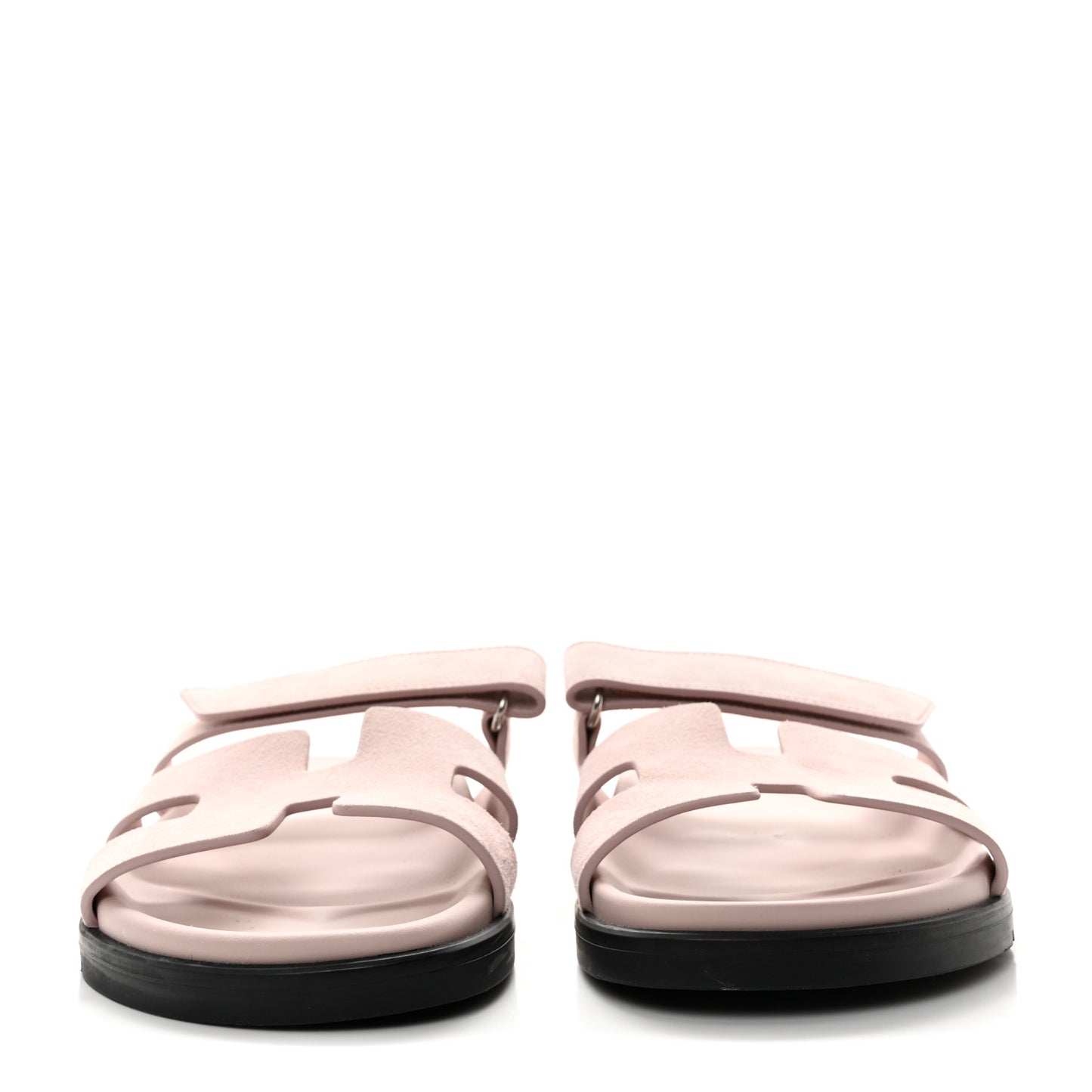 Suede Goatskin Womens Chypre Sandals Rose Porcelaine