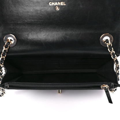Chanel Lambskin Quilted Trendy CC Wallet On Chain WOC Black 5 of 12