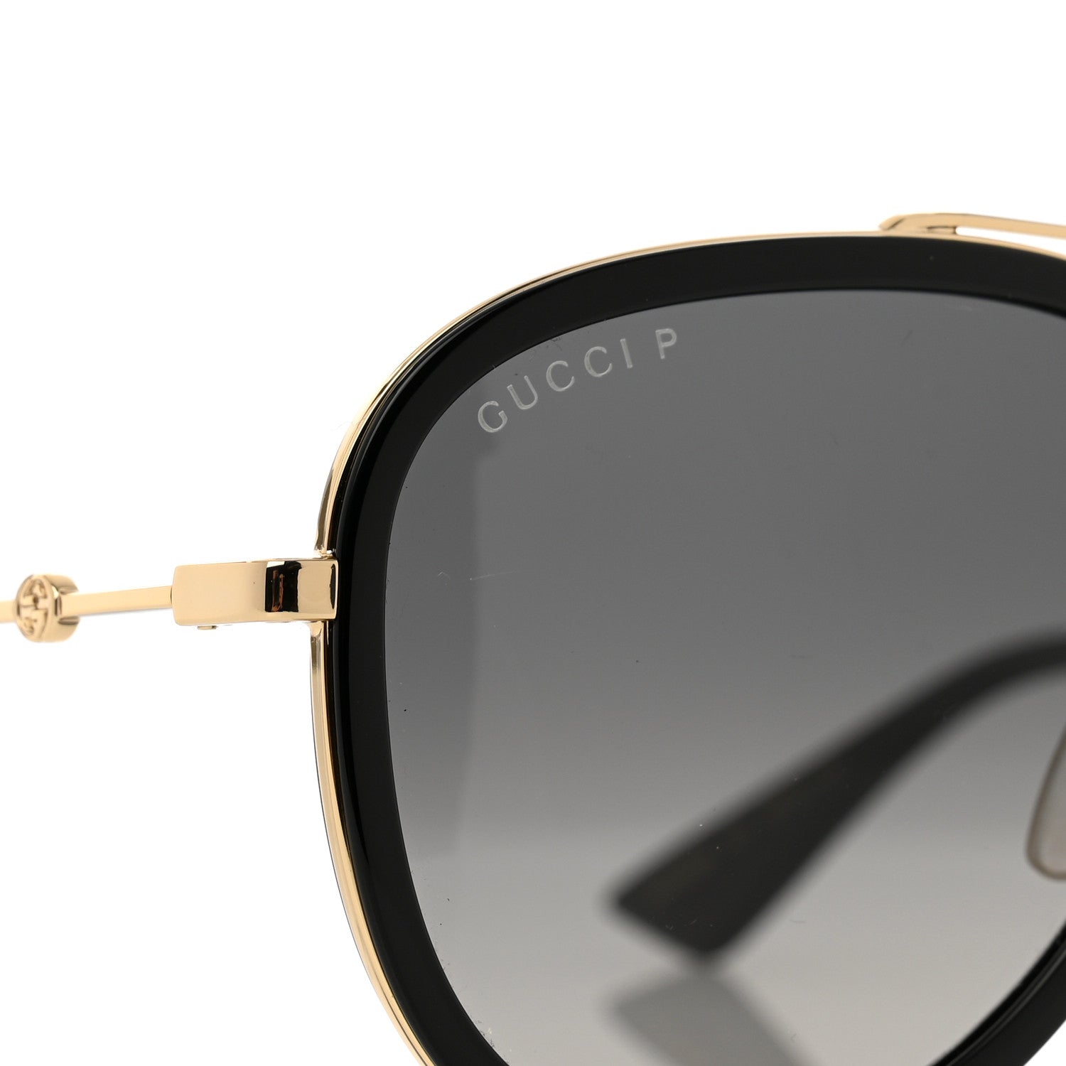 Gucci Aviator Sunglasses GG0062S Black Gold 5 of 8