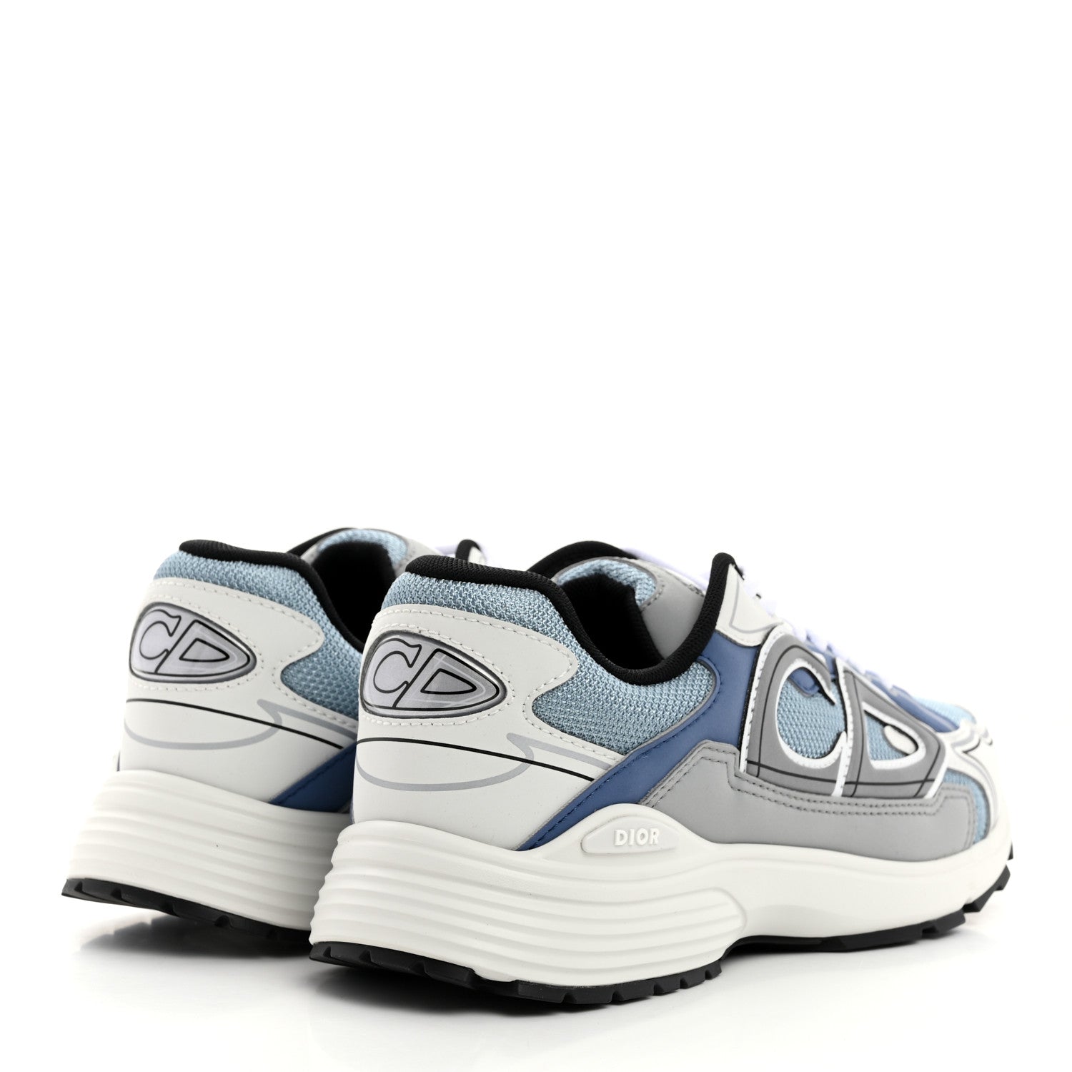 Christian Dior Technical Mesh Calfskin B30 Sneakers 42 White Blue 4 of 10