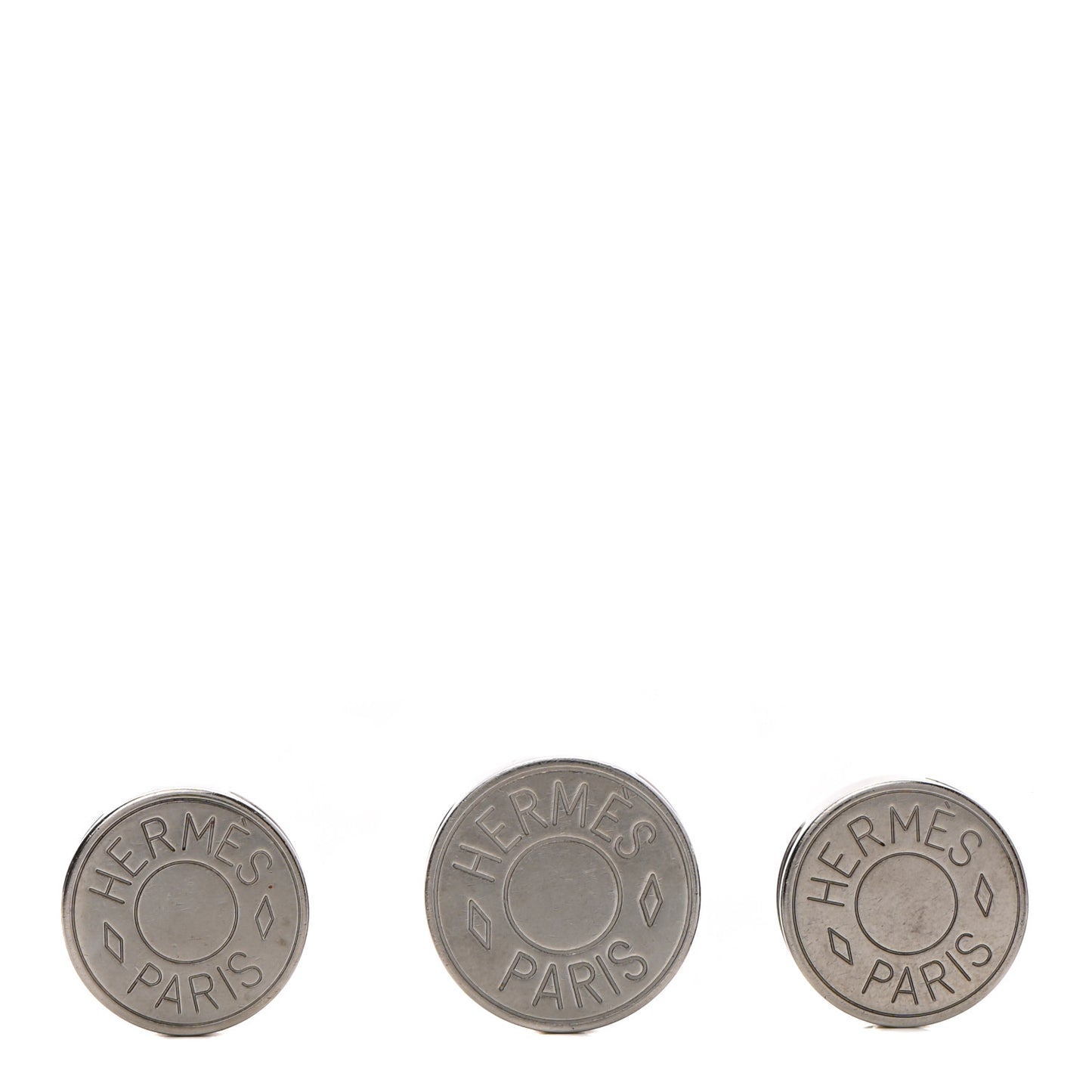 Palladium Clou De Selle Scarf Ring Set