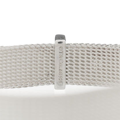Tiffany Sterling Silver Somerset Double Wrap Buckle Mesh Bracelet 4 of 5