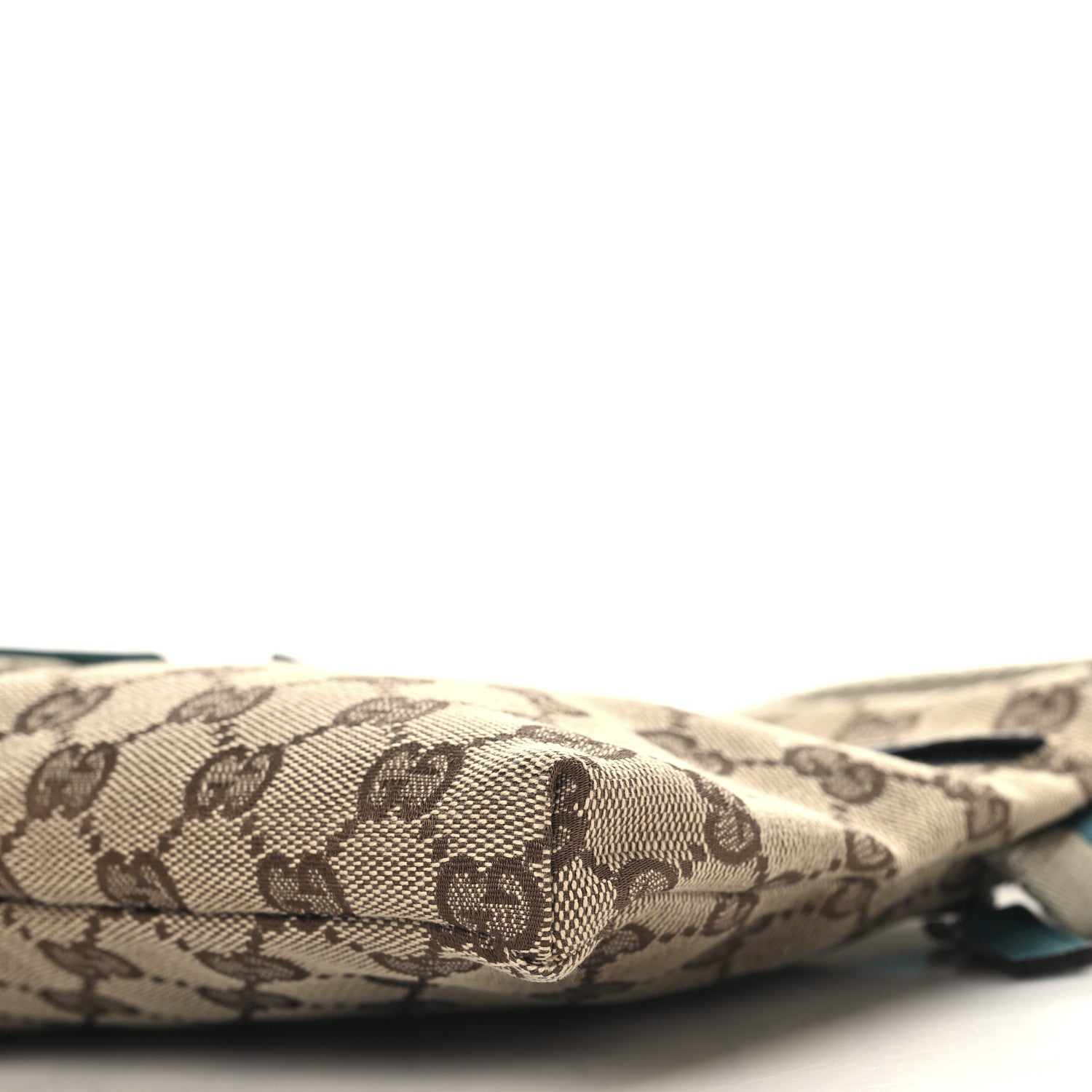 Gucci GG Monogram Web Double Pocket Belt Bag Turquoise 12 of 12