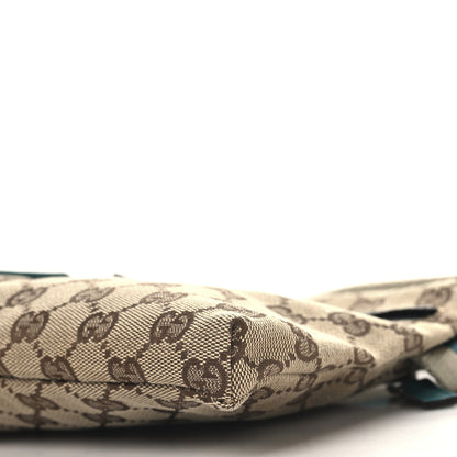 Gucci GG Monogram Web Double Pocket Belt Bag Turquoise 12 of 12