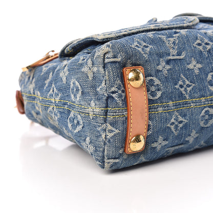 Louis Vuitton Monogram Denim Baggy PM Blue 10 of 14