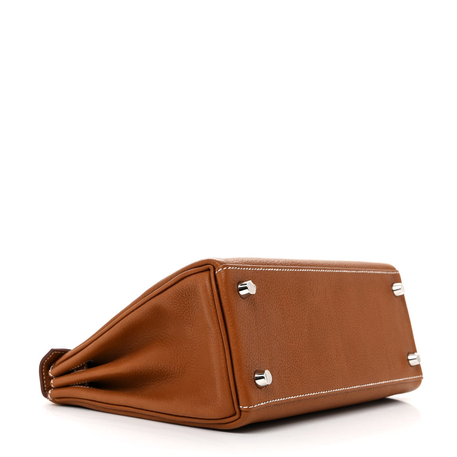 Hermes Barenia Faubourg Kelly Retourne 25 Fauve Ficelle 4 of 12