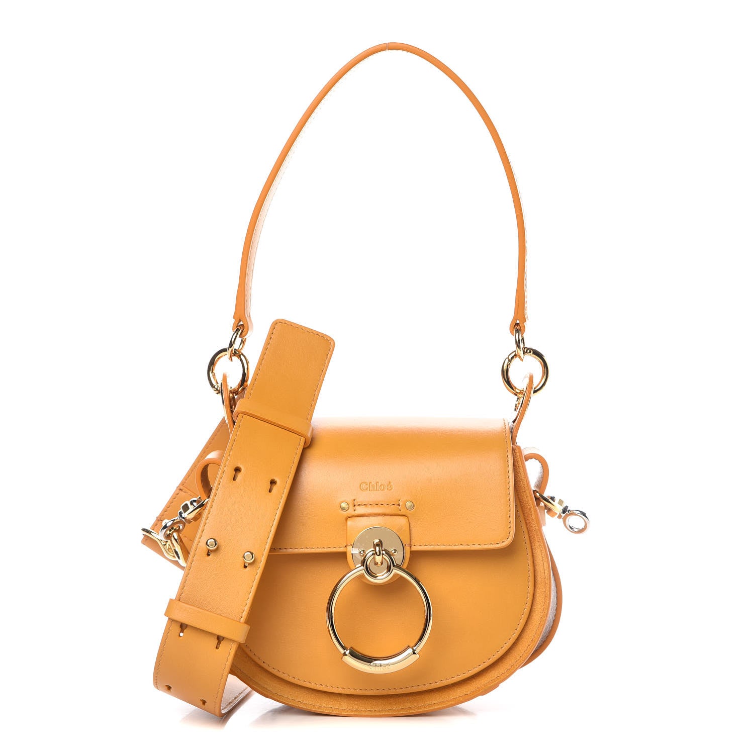 Chloe Calfskin Small Tess Bag Burning Camel 1 of 9