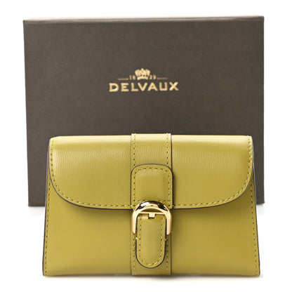 Delvaux Box Calfskin Brillant Card Holder Kiwi 10 of 10