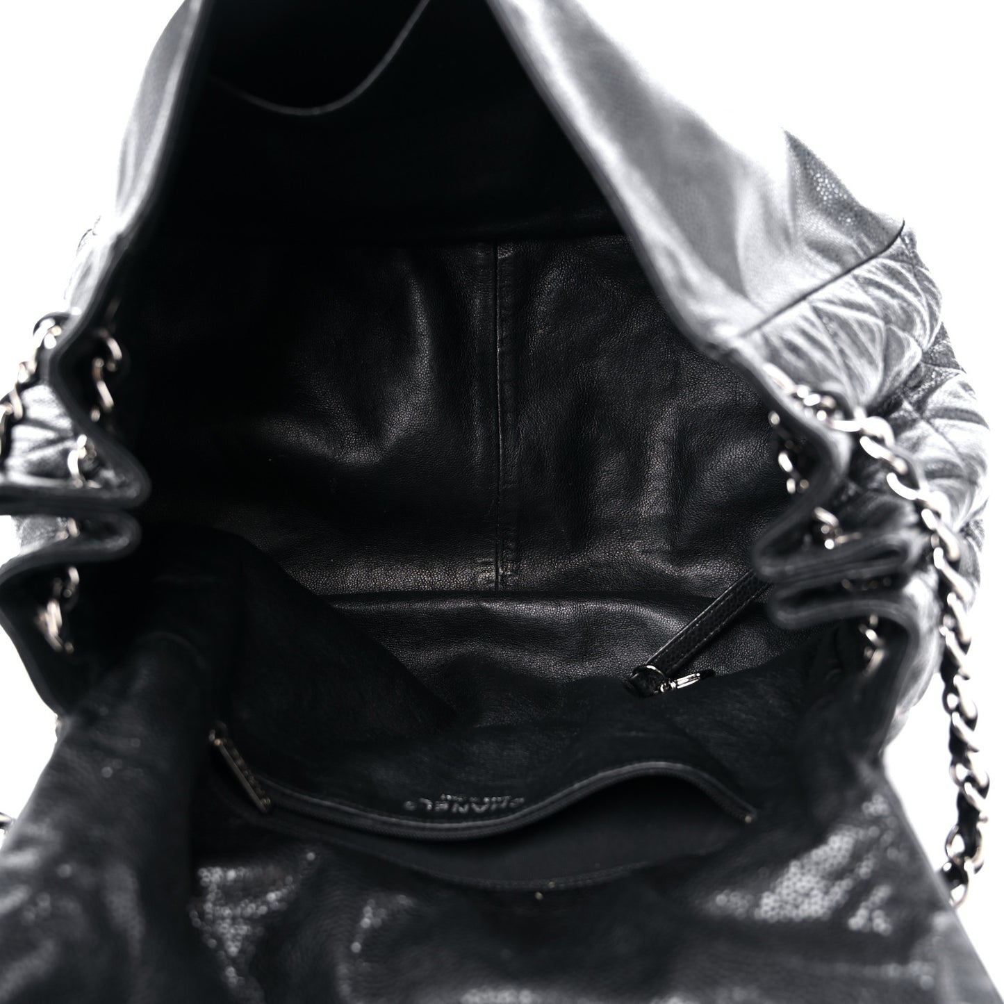 Caviar Timeless CC Accordion Flap Black