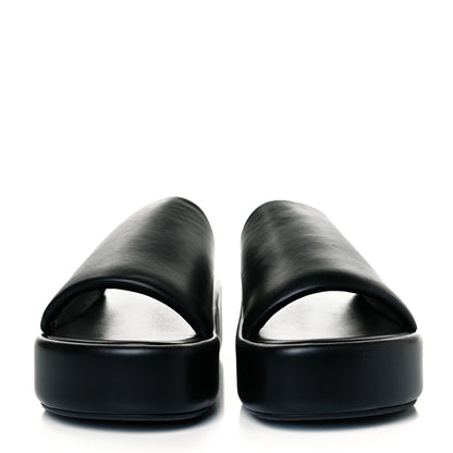 Balenciaga Smooth Nappa Logo Rise Platform Sandals 41 Black White 2 of 8