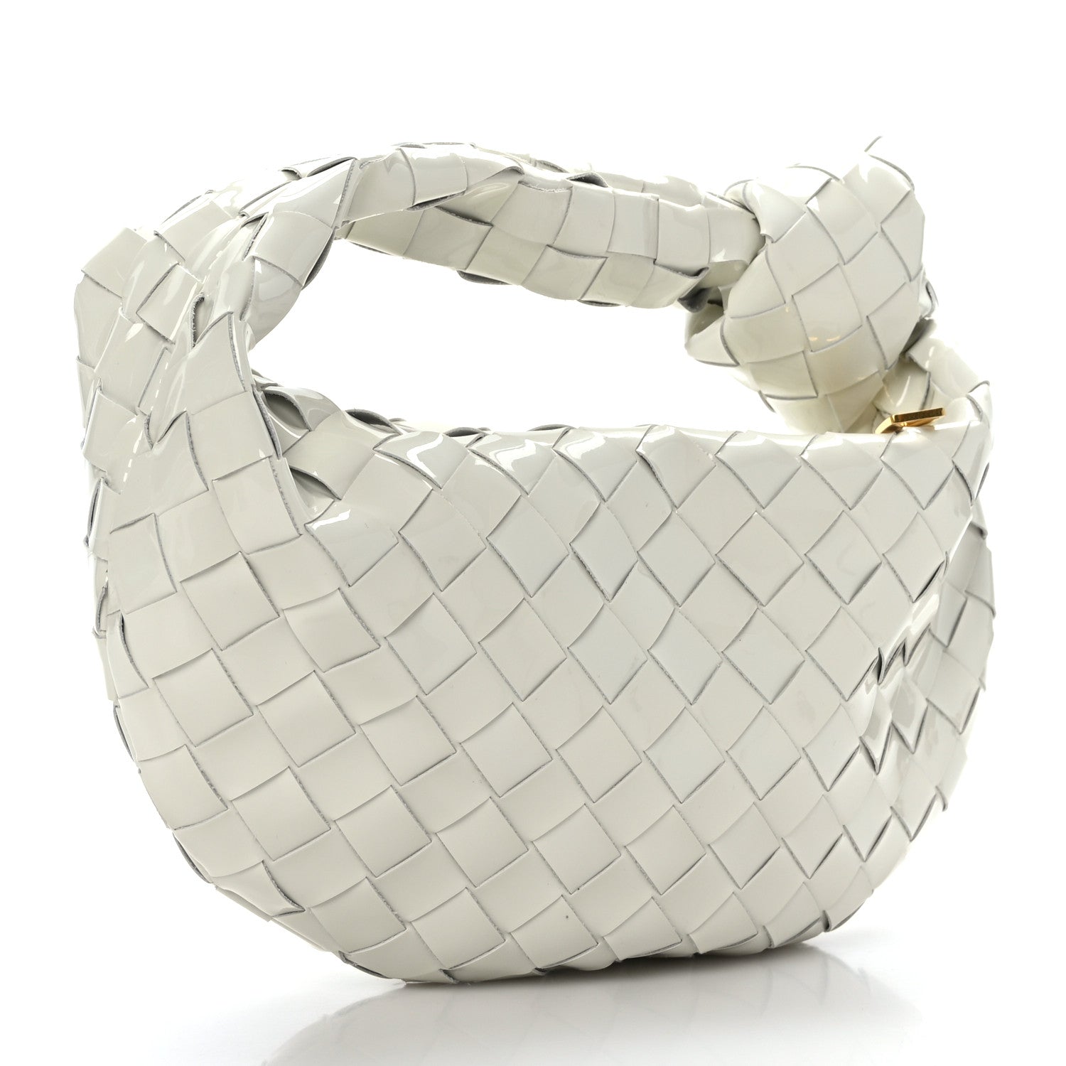 Bottega Veneta Patent Nappa Intrecciato Mini Jodie White 3 of 8