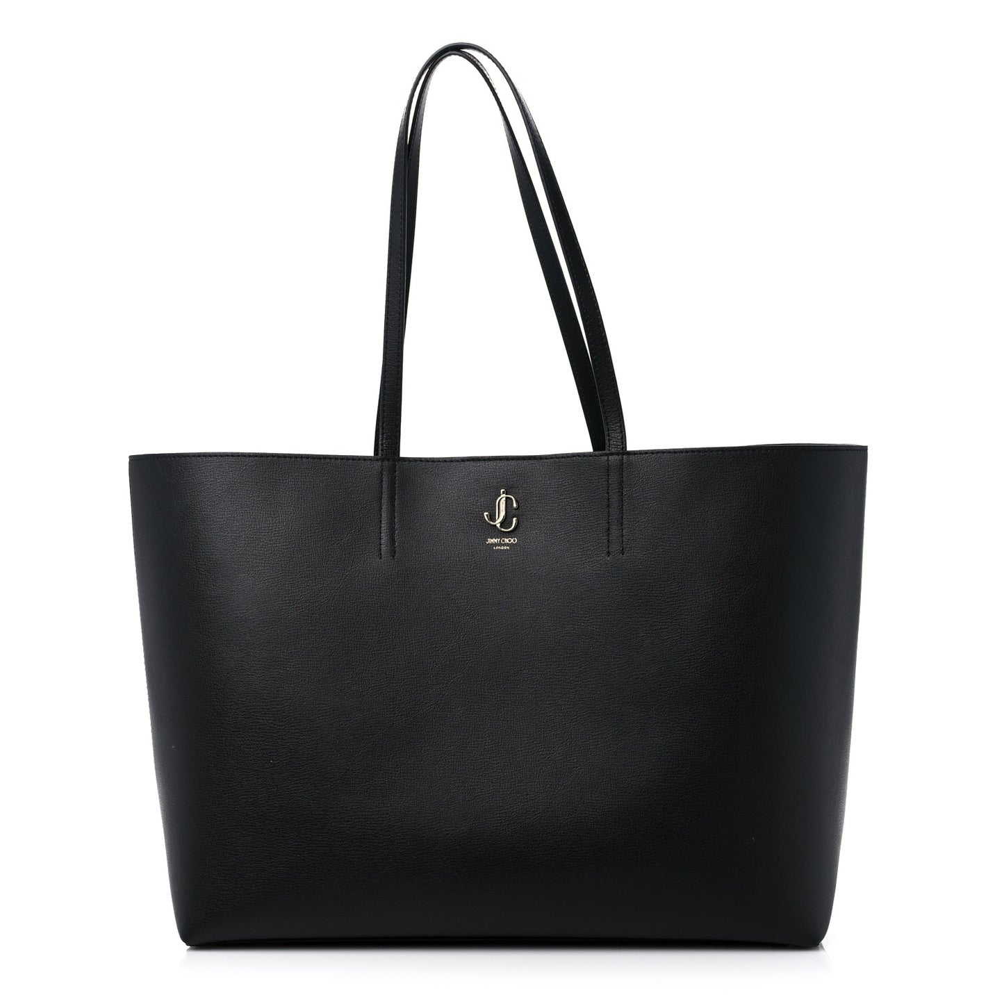Grainy Calfskin Nine2Five East West Tote Black