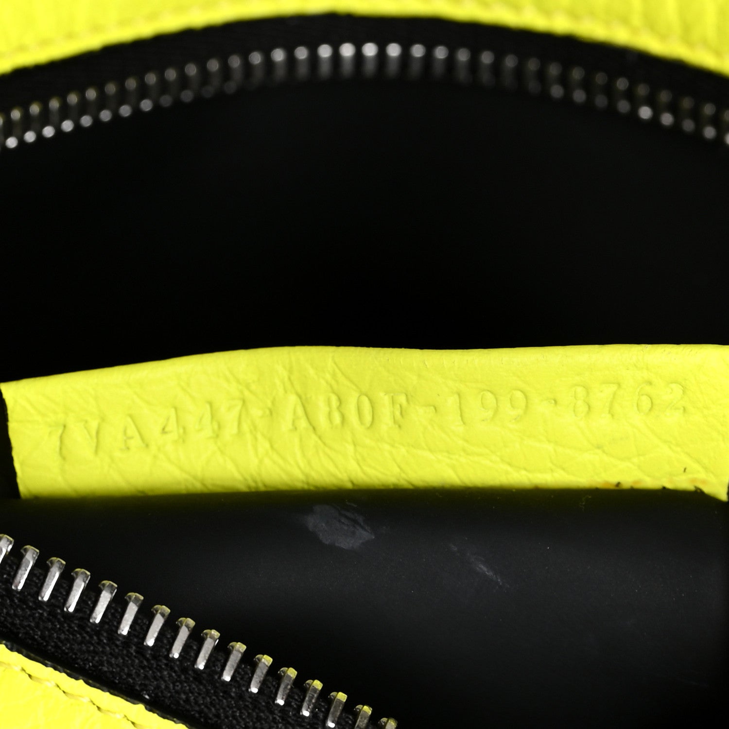 Fendi Cuoio Romano Peekaboo X-Lite Fit Black Giallo Fluo 7 of 9