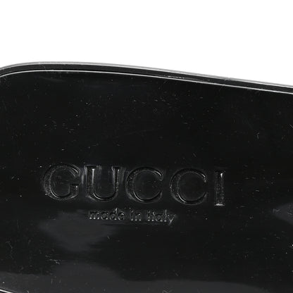 Gucci Rubber Gucci Logo Womens Platform 20/60mm Slide Sandals 39 Black 8 of 10