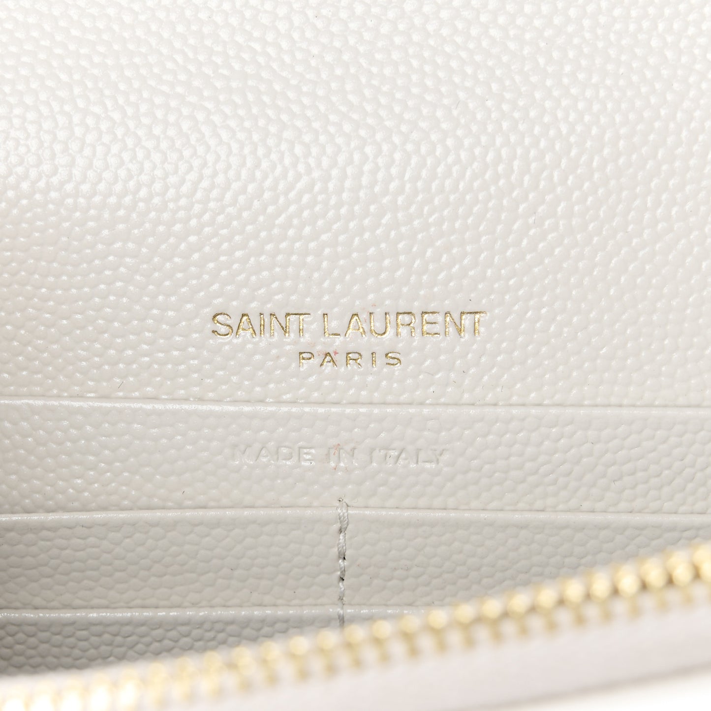Grain De Poudre Matelasse Chevron Monogram Envelope Chain Wallet Crema Soft